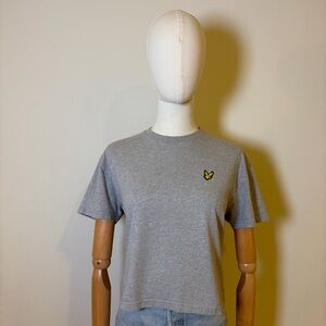 Lyle & Scott Women’s Grey Cropped Tee – Size S